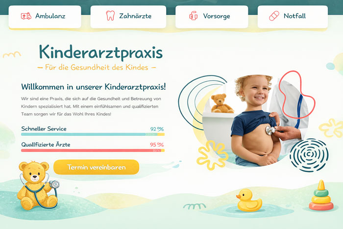 Webseite für Kinderärzte